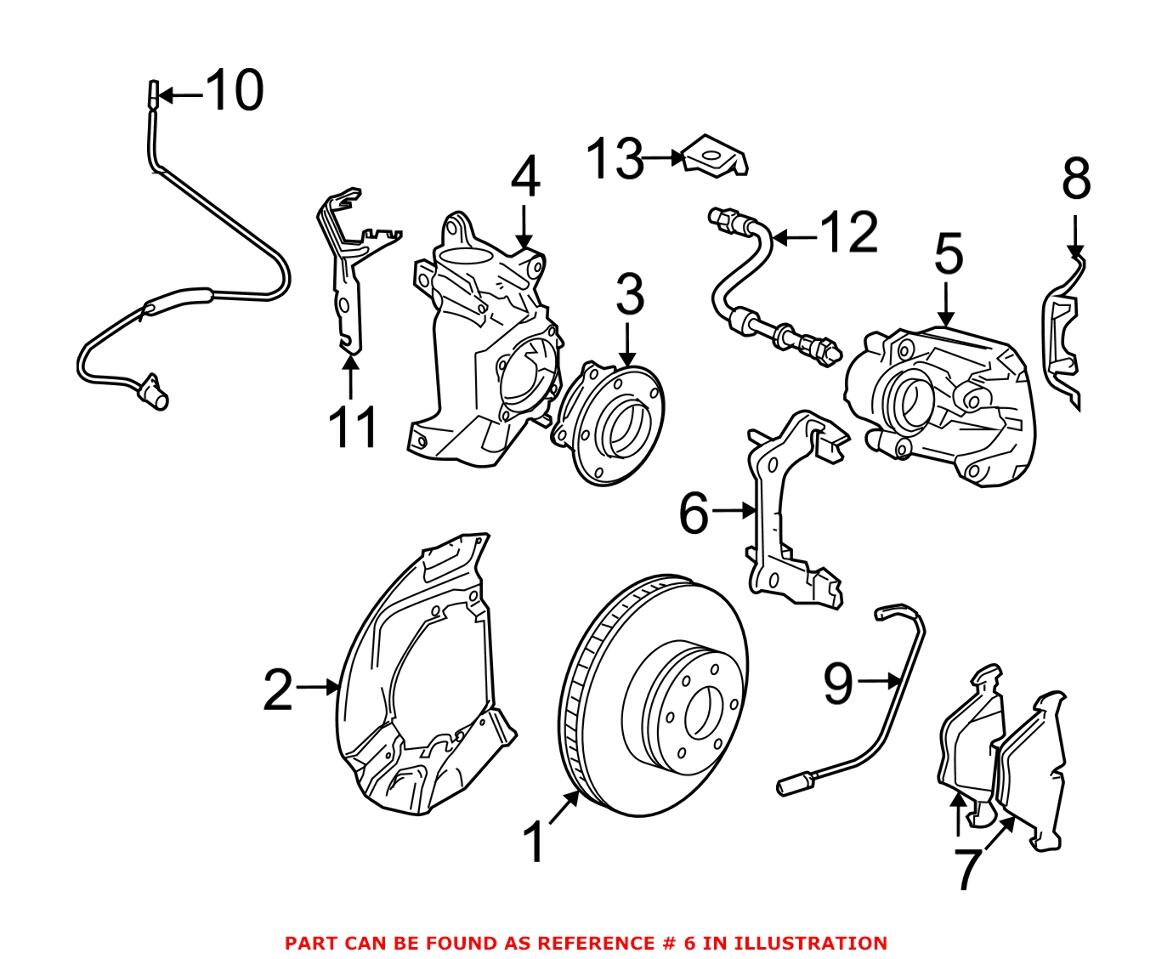 BMW Disc Brake Caliper Bracket - Front 34116753671